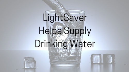 LightSaver Helps Supply Drinking Water Title Graphic