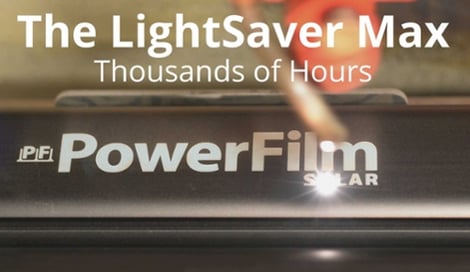 LightSaver Max Thousands of Hours Title Graphic