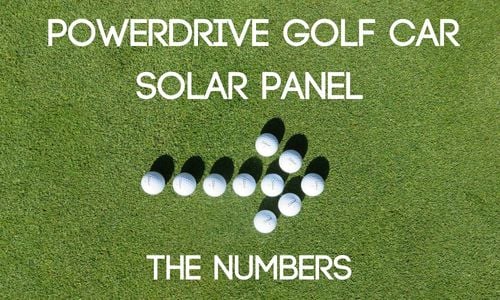 PowerDrive Solar Panel The Numbers Title Graphic