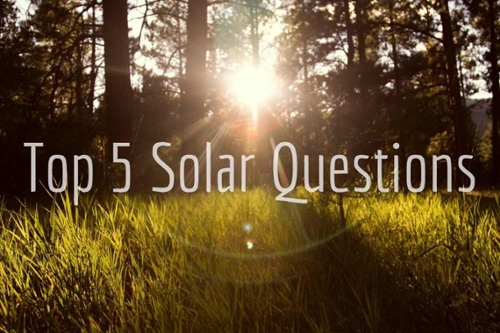 Top 5 Solar Questions Title Graphic