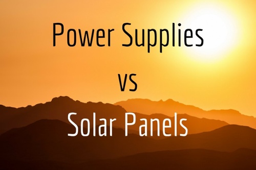Power Supplies vs Solar Panels Title Graphic