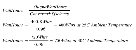 efficiency loss in charge controller formula