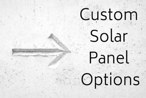 Custom Solar Panel Options Title Graphic