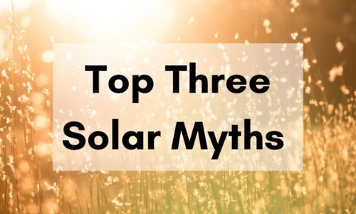 Top Three Solar Myths Title Graphic