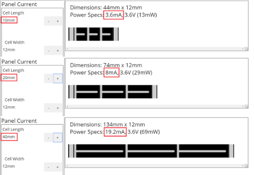 solar cell length