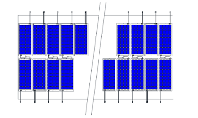 Railcar solar array drawing
