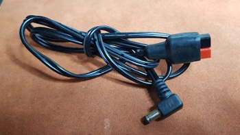 DC charging cable with Anderson Powerpoles on one end and a barrel connector on the other end