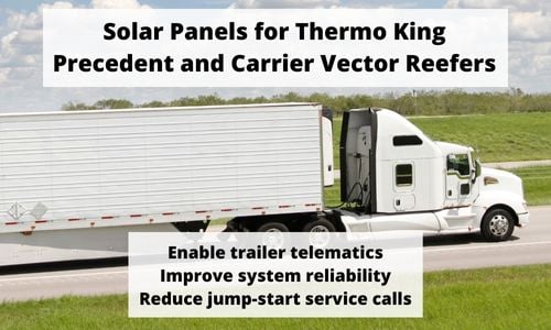 Solar Panels for Thermo King Precedent and Carrier Vector Reefers