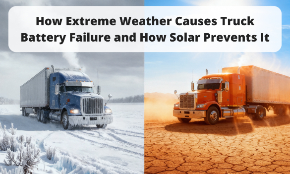 How Extreme Weather Causes Truck Battery Failure and How Solar Prevents It