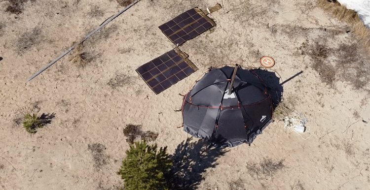 Lightweight hammock shelter system used for rest and operator protection during man-portable amateur radio field operations.