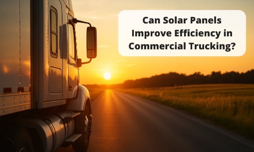 Can Solar Panels Improve Efficiency in Commercial Trucking?