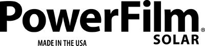 Black PowerFilm Solar Logo